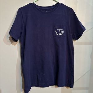 Ivory Ella T-Shirt. Navy Blue